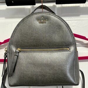 Kate Spade Silver MediumBackpack